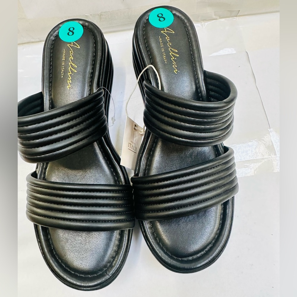 Avellini platform slip-on sandals size 8, New